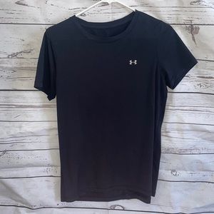 UNDER ARMOUR LARGE GYM SHIRT WOMENS BLACK